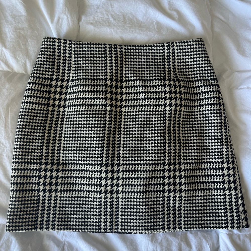 H&M Houndstooth Skirt